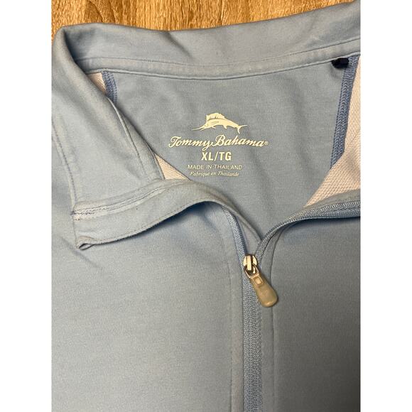 Tommy Bahama Sweater XL Pullover Mock Half-Zip Long Sleeve - Picture 2 of 4